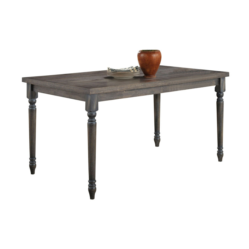 August Grove® Aubrin Weathered Grey Dining Table | Wayfair